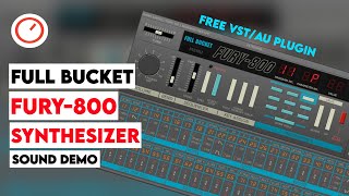 Video thumbnail for Full Bucket Music FURY-800 Synthesizer Sound Demo - Free VST/AU Plugin (Korg Poly-800 Emulation) by SYNTH ANATOMY