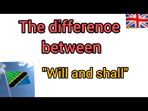 The difference between will and shall