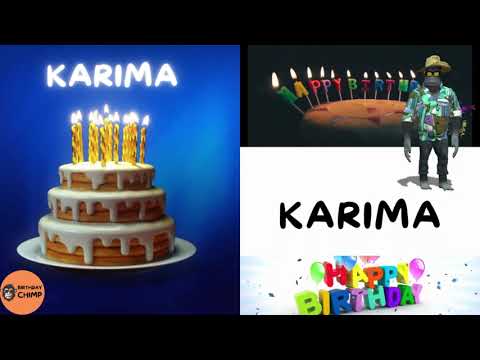 KARIMA Happy Birthday Song and Dance - It's Your Birthday - Happy Birthday to You KARIMA