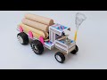 How To Make A Timber Truck From Matchbox DIY Homemade Science Project