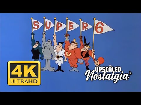 The Super 6 (1966) Opening & Closing Themes | Remastered 4K Ultra HD Upscale