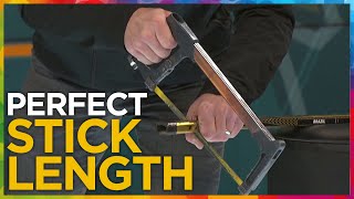 How to cut your hockey stick to perfect length