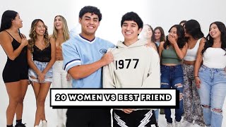 20 GIRLS VS BESTFRIEND ( WE SET HIM UP) W/ALVARO