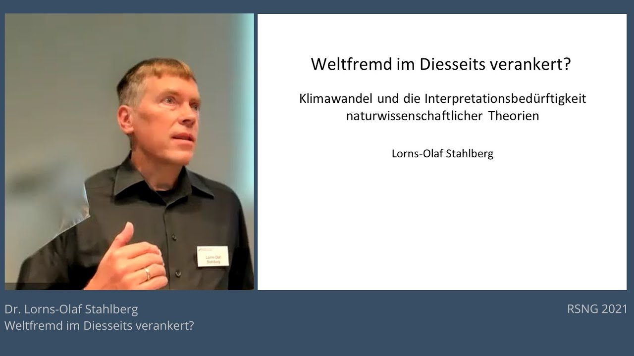 Stahlberg: Weltfremd im Diesseits verankert?