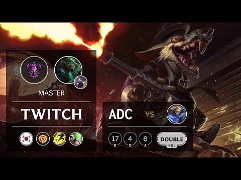 Twitch ADC vs Ezreal - KR Master Patch 9.15
