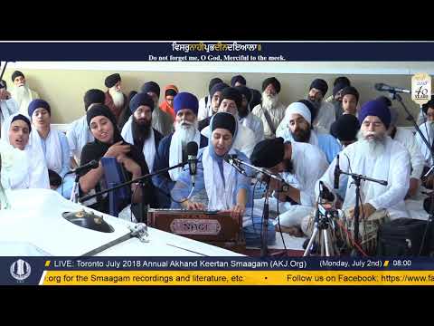016 Toronto July 2018 - Monday Morning - Bibi Harkiran Kaur Jee Toronto