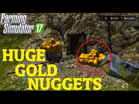 Farming Simulator 17| FINDING HUGE GOLD NUGGETS IN GOLDCREST VALLEY