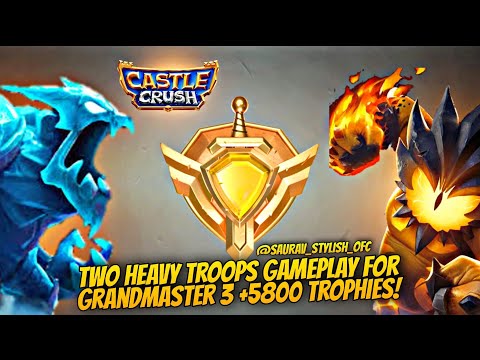 Castle Crush - Archer Queen Best Deck Reach To Grandmaster Three 🔥😱 Two Elemental Troop in One Deck!