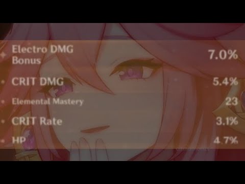 Electro goblet with beautiful substat make Yae Miko feel happy.