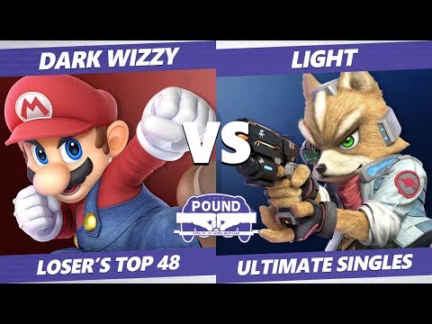 Pound 2019 SSBU - MVG Dark Wizzy (Mario) VS Rogue Light (Fox) Smash Ultimate Top 48 Losers