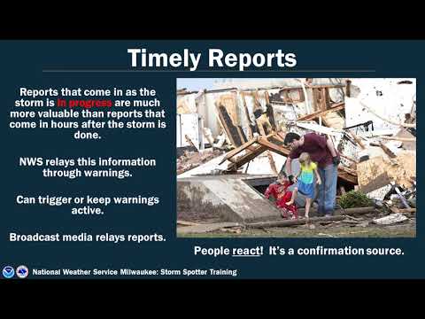 NWS Milwaukee Storm Spotter Training: Lesson 1-Introduction to Storm Spotting