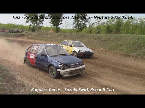 Bagdács Tamás - Suzuki Swift, Renault Clio Amatőr Autocross 2. Forduló - Nyírtura 2022.05.15.