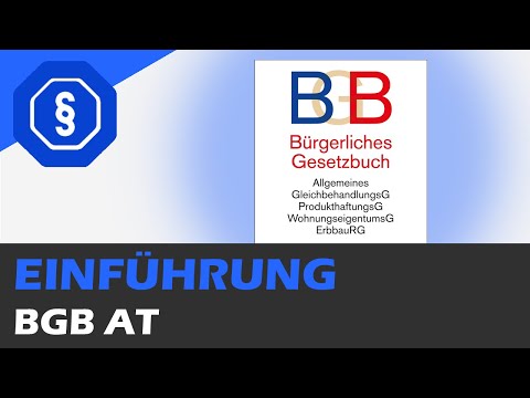 Einführung für Anfänger - BGB AT 01