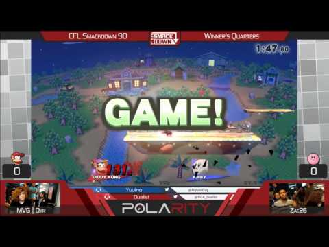 CFL Smackdown 90 WiiU - MVG Dyr (Diddy Kong) vs Zae26 (Kirby) - Winners Quarters