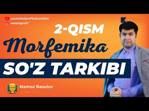 YENGIL ONA TILI. MORFEMIKA - SO`Z TARKIBI.