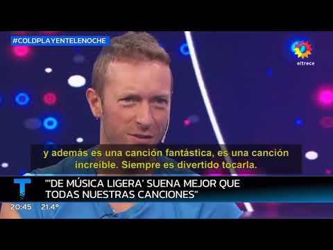 Coldplay y la admiración por Soda Stereo - Chris Martin y Jonny Buckland en Telenoche - 08.11.2022