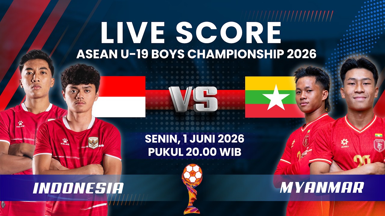 INDONESIA VS MYANMAR MATCH AFF U-19 2026 | LIVE SCORE
