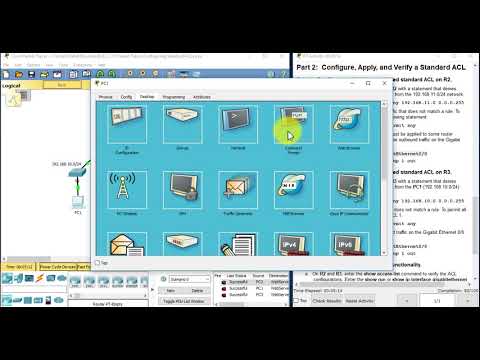 9.2.1.10 Packet Tracer Configuring Standard ACLs