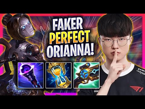 FAKER PERFECT GAME WITH ORIANNA! - T1 Faker Plays Orianna MID vs Corki! | Season 2024