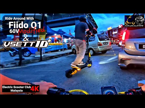 [Fiido Q1 Modified] & [Vsett 10+] Ride Around At Setapak/ Danau Kota Area /Gopro Hero 7B / 4K 30fps