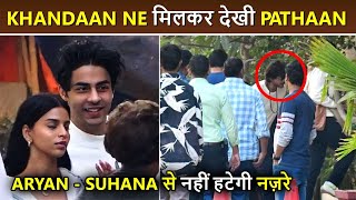 Kids Aryan & Suhana Khan Watch Pathaan, Shahrukh Holds Special Screening For Family