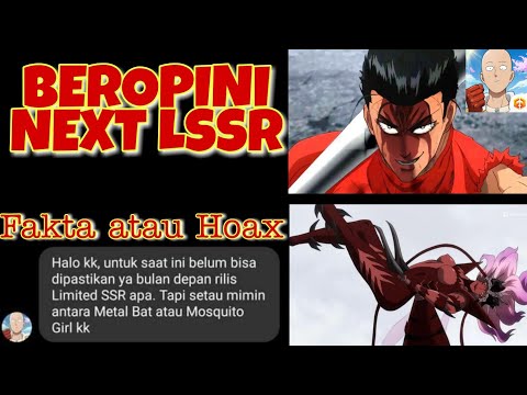 ISU NEXT LIMITED SSR OPM, NYAMUK ATAU METAL BAT? FAKTA ATAU HOAX - One Punch Man The Strongest