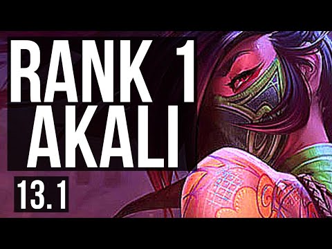 AKALI vs IRELIA (MID) | Rank 1 Akali, 12/1/7, Rank 7, Dominating | EUW Challenger | 13.1