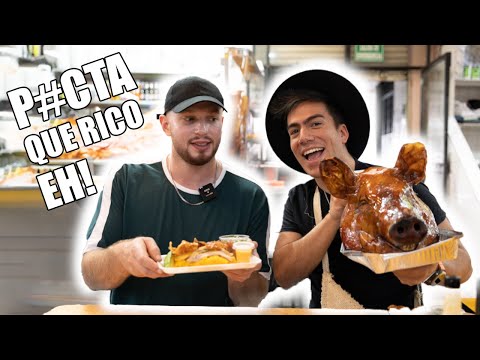 Visité un mercado en Quito! | ¿La comida es EXTRAÑA? ft. @elchampp