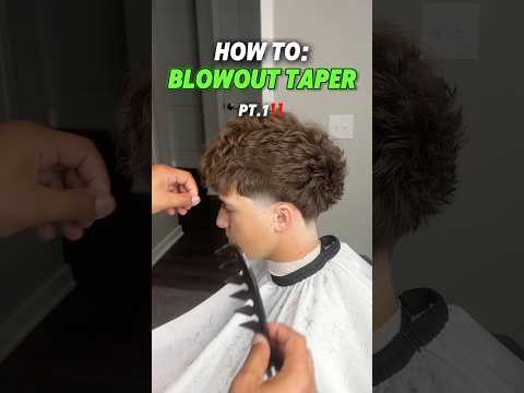 How to Blowout Taper🔥 #barber #fademaster #hairstyle #barbershop #hairstyles #freshfade #hair