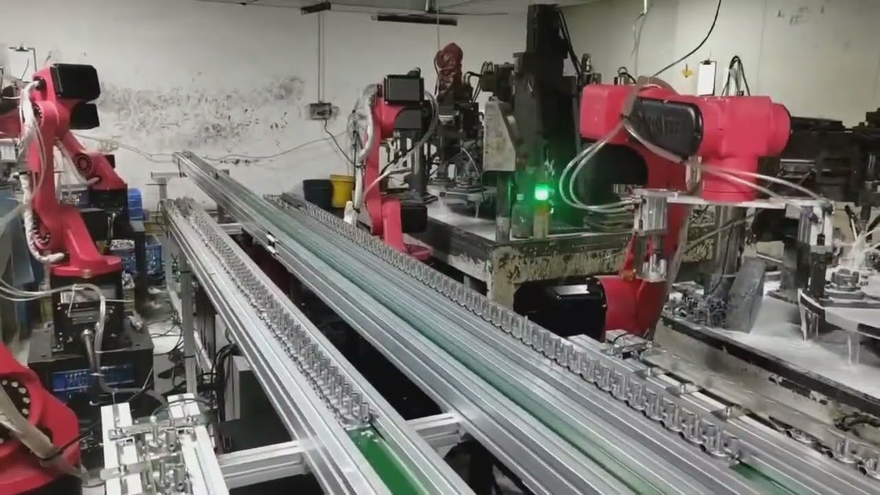 full automatic drilling and tapping machine with robot