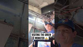 CJ Van Eyk & Adam Macko Visit the Green Monster ????✍️ #MLB #BlueJays #Toronto