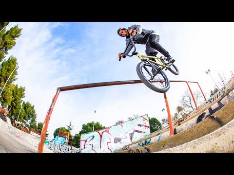 One Shot: Courage Adams' BMX Line in Madrid | Lined Up