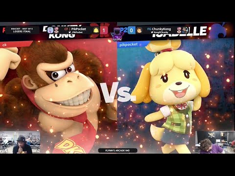 Flynn's Arcade 045 Losers Finals - CF | PikPocket (Isabelle) Vs. FG | ChunkyKong (Donkey Kong) SSBU