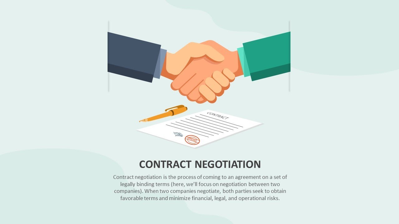Contract Negotiation Animated Presentation Slides