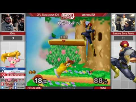 CFL Smackdown 104 Melee - Oaty (Peach) vs SunshineStateFishing (Falcon) - Winners R2