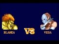 Street Fighter II SNES Blanka Vs Vega Hardest Setting