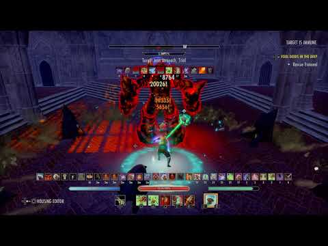 Elder Scrolls Online StamWarden 2H/DW  DPS Test Markarth 93k