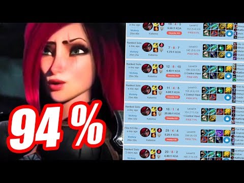 94% Win Rate Katarina [This is what Happens when Master Smurfs in Diamond ELO] | Flyerbek
