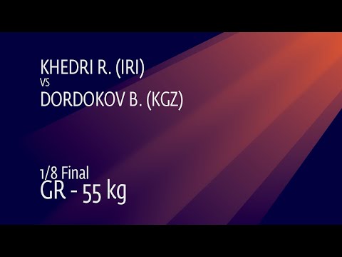 1/8 GR - 55 kg: R. KHEDRI (IRI) v. B. DORDOKOV (KGZ)