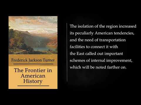 (1/2) THE FRONTIER IN AMERICAN HISTORY BY FREDERICK JACKSON TURNER. Audiobook, full length
