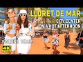 4K Lloret de Mar (Catalonia, Spain) City Сenter Walking Tour • July 2023