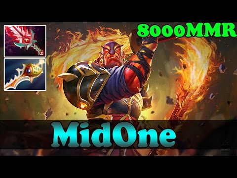MidOne 8000 MMR Plays Ember Spirit With Bloodthorn And Divine - Highlights - Dota 2