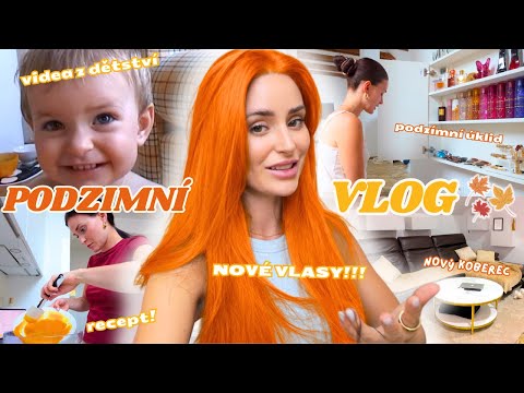 PODZIMNÍ UNFILTERED VLOG #1 - nové vlasy, recept na dýňový chlebík, reakce na LI, výlet🍂