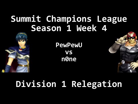 SCL1.4 - PewPewU (Marth) vs n0ne (Captain Falcon) - Division 1 Relegation