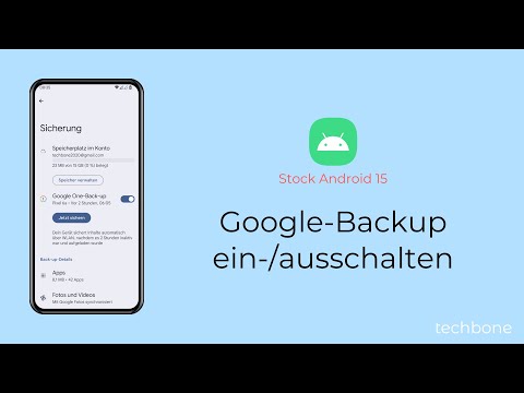 Google-Backup einschalten oder ausschalten [Android 15]