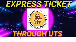 How to booking Mail/Express Ticket through UTS apps#information