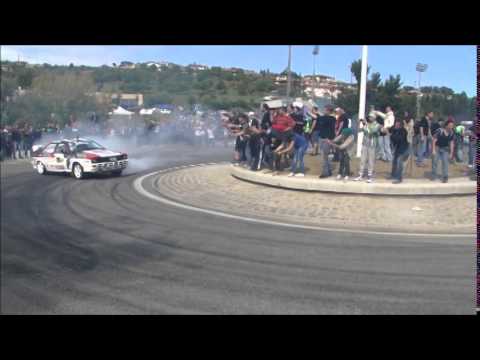 Audi Quartto donuts Group B rally drifting action with pure sound