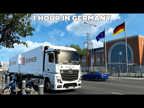 1 Hour in Germany - Euro Truck Simulator 2 | Realistic Driving - Germany Rework