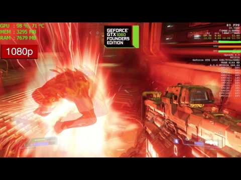 DOOM GTX 1060 Frame Rate Benchmark Performance - Ultra Graphics 1080p
