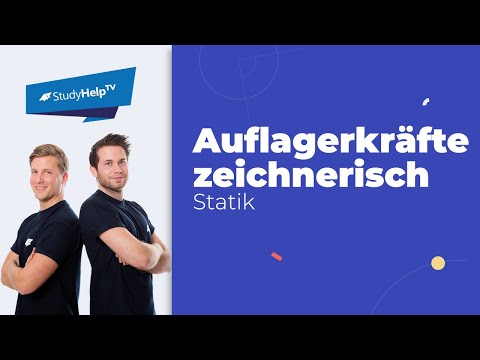 Auflagerkräfte und Gelenkkräfte zeichnerisch bestimmen [Technische Mechanik] |StudyHelp